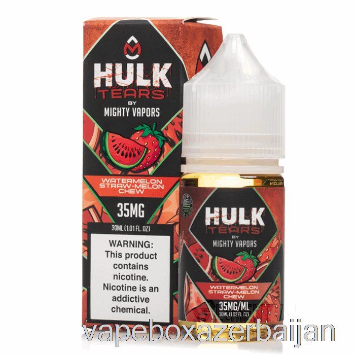 Vape Box Azerbaijan Watermelon Straw Melon Chew - Hulk Tears Salts - 30mL 35mg